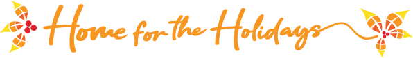 Home for the holidays logo landscape
